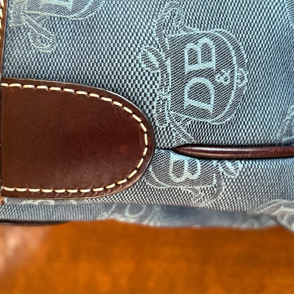 Dooney and Burke Denim & Brown Bag - Picture 4 of 16